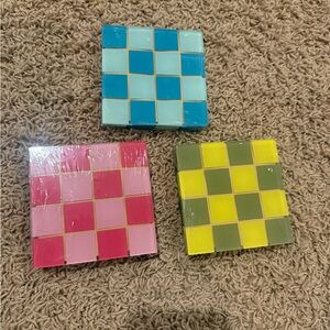 THREE NEW 4pk Square Coasters